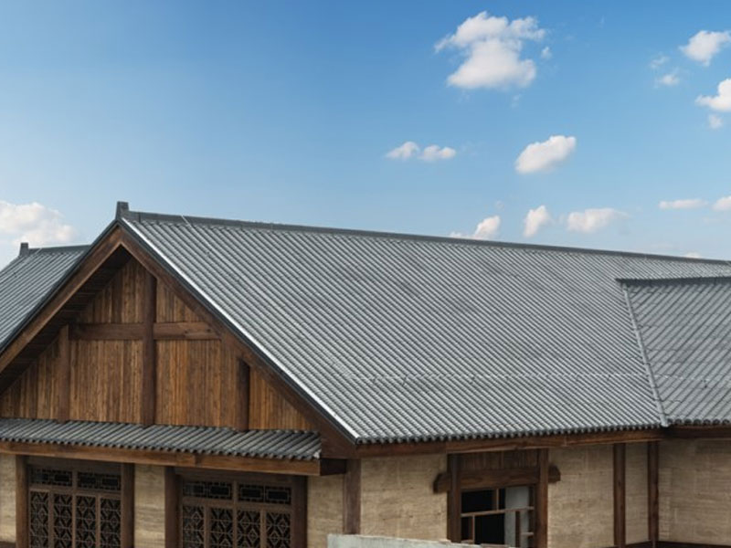 Aluminium magnesium mangaan Hui -stijl antieke indigo metalen daktegel