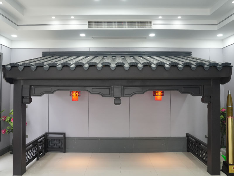 Aluminium magnesium mangaan Hui -stijl antieke indigo metalen daktegel